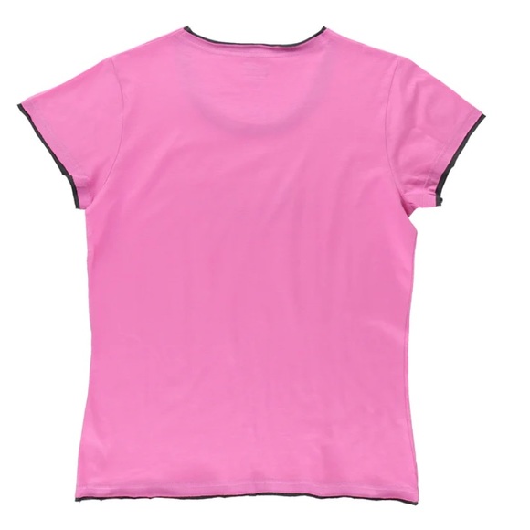 Lazy One Text Moose-aging Women's Sleepwear Pajama Top Short Sleeve Fitted Tee - Picture 2 of 2